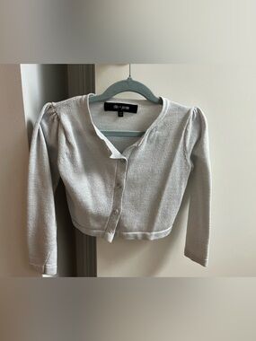Chloe + Jasmine Silver Girls Cardigan